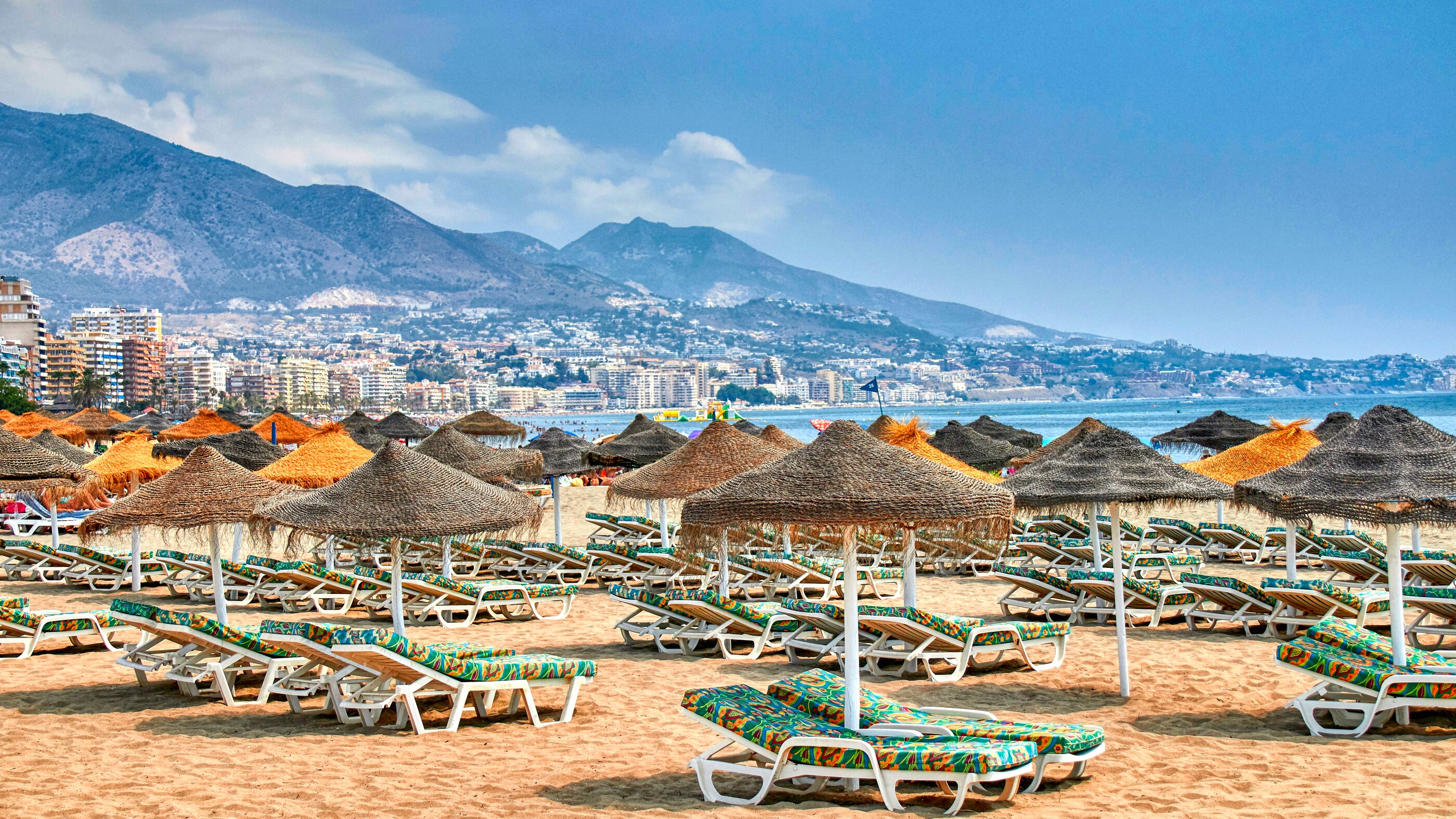 Fuengirola beach sunbeds