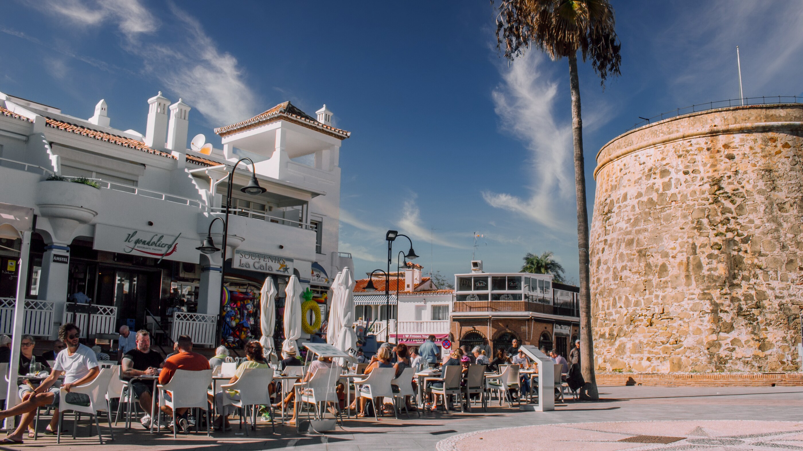 Restaurangtorget i La Cala de Mijas
