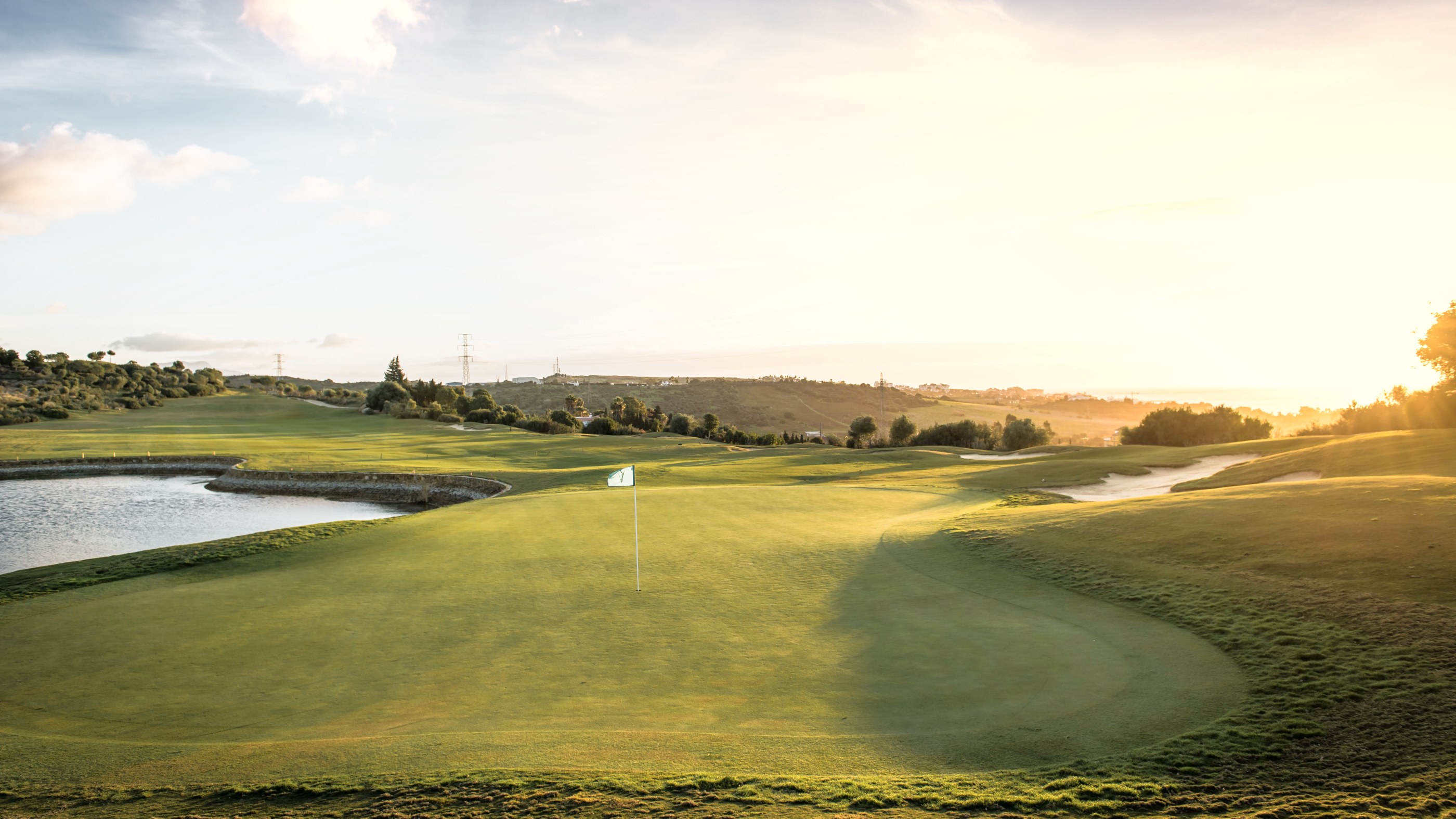 Valleromano Golf - Green p&aring; ett par 3